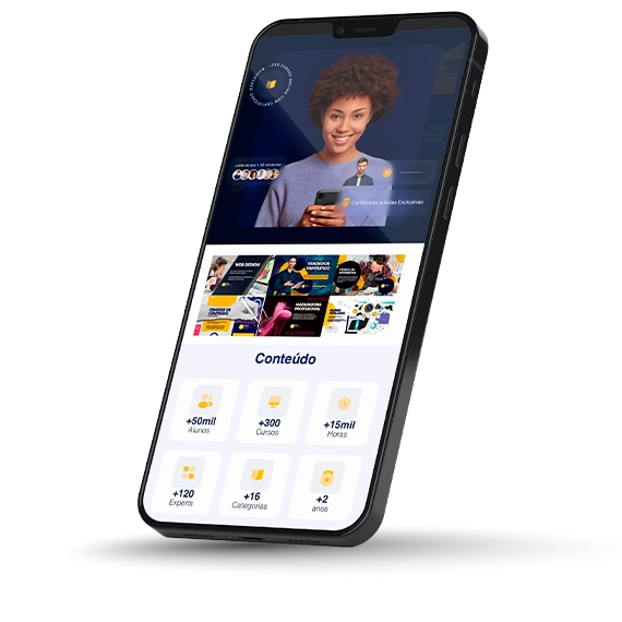 mockup do aplicativo super conhecimento