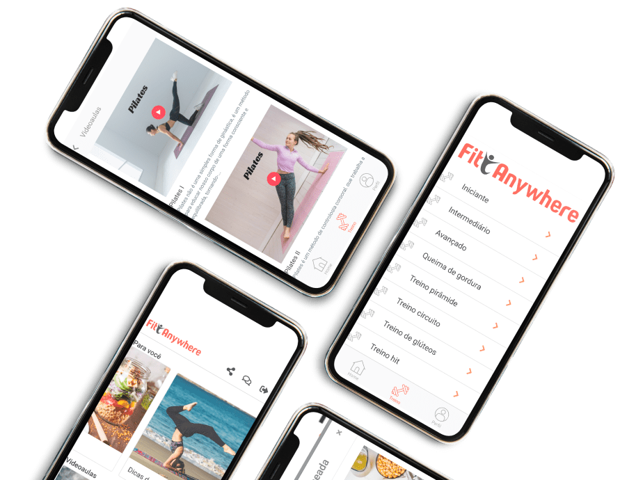 mockup do aplicativo fit anywhere