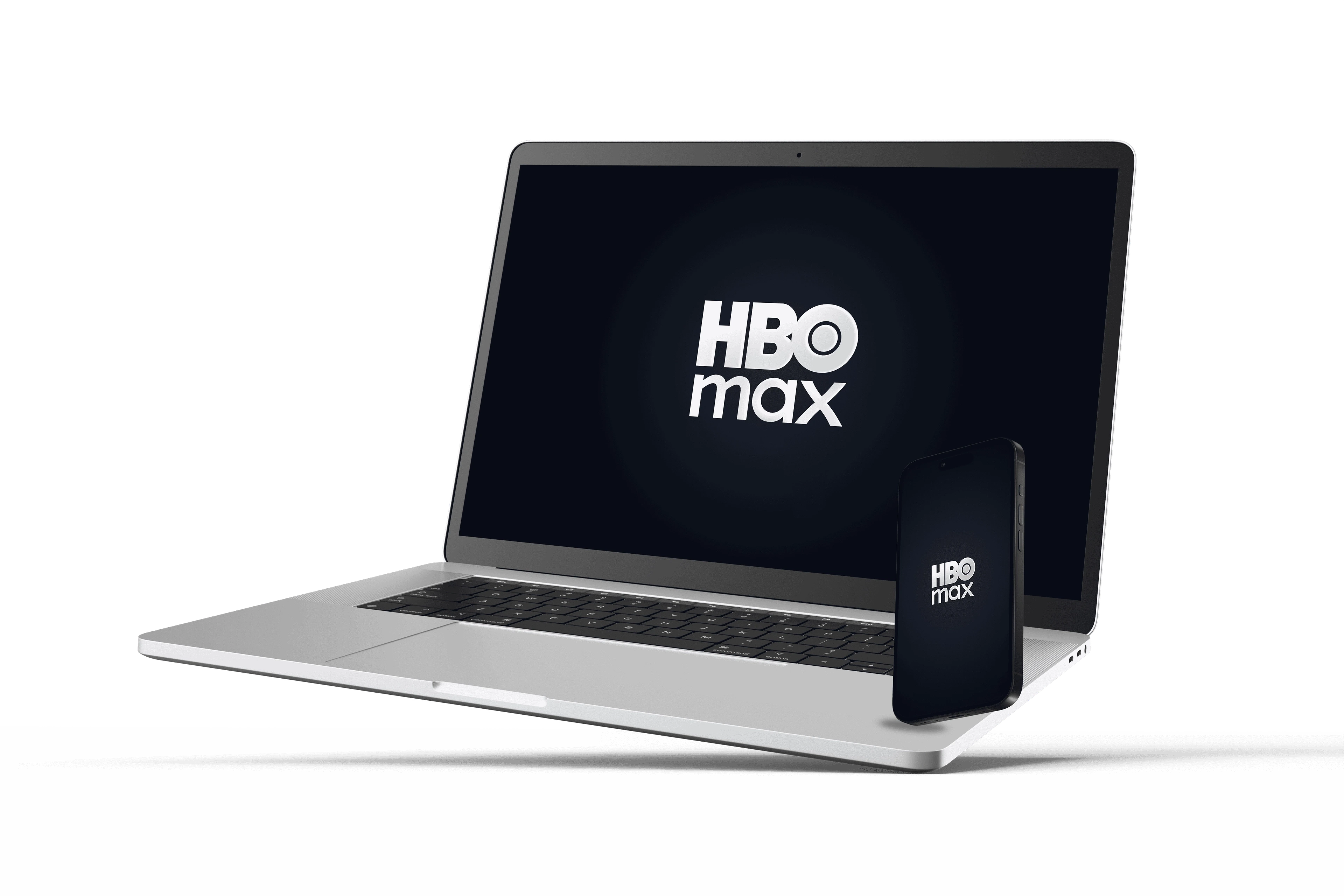 mockup do hbo max em um notebook e um celular