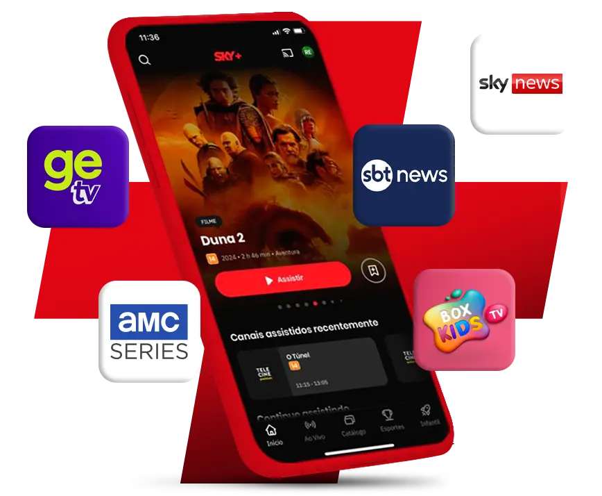 mockup do produto sky +