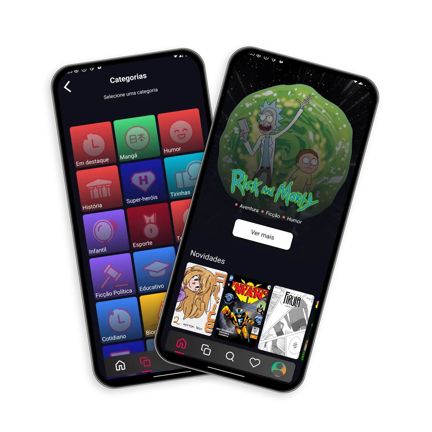 mockup sva produto digital super comics hqs