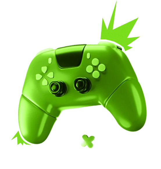 ilustração de um joypad verde